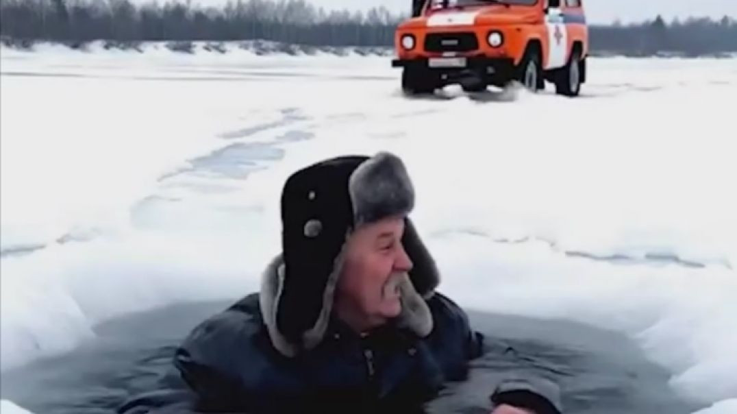 Спасение рыбака на льду