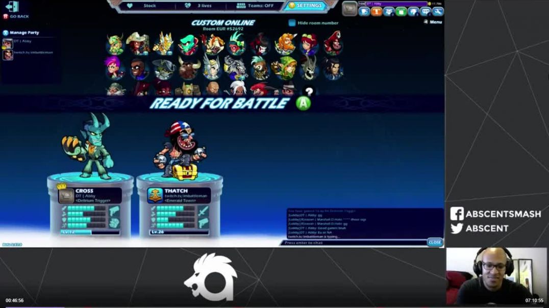 Absent vs Imbattleman Brawlhalla | USA VS RUS | Show Match 2017