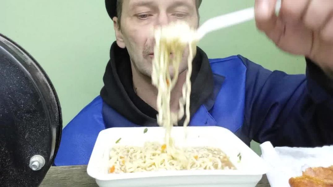 ⁣МУКБАНГ | ОБЕД | ЛАПША РОЛТОН | БЕЛЯШИ С РЫНКА